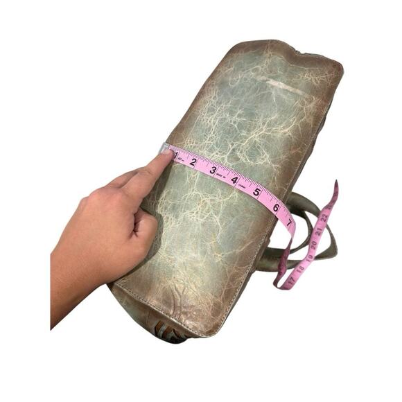 Corral Green Brown Leather Cut Out Shoulder Bag Purse Bling Western Rodeo - Picture 12 of 16